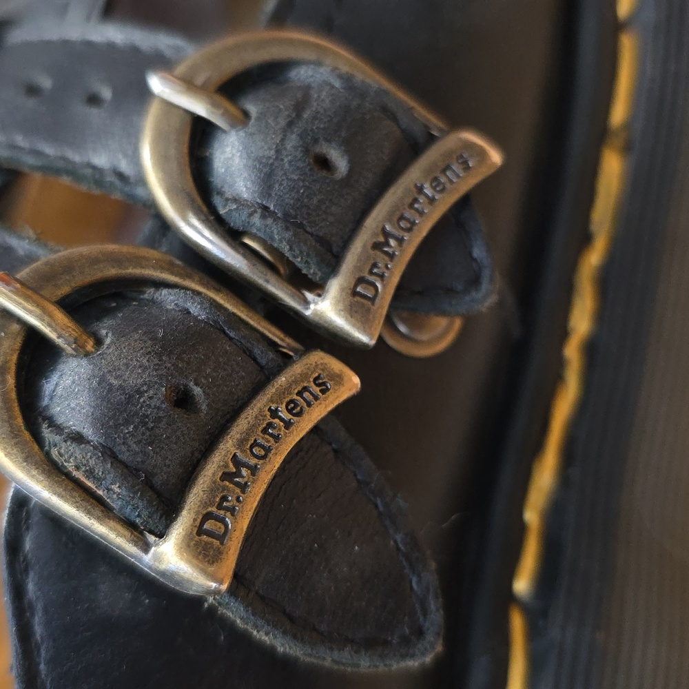 Dr. Martens VTG Dark Navy Double T Strap Mary Jane 8065 /92 UK 5 (7.5-8) MIE🦋 - Picture 5 of 16
